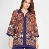 Blusa etnica Marrone