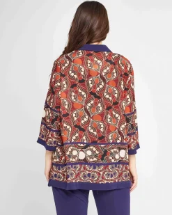 Blusa etnica Marrone