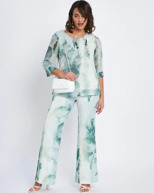 Blusa girocollo a fantasia ALOE