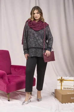 Borsa a tracolla Easy smart BURGUNDY in ecopelle