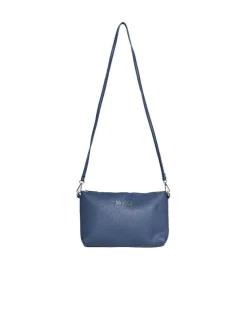 Borsa a tracolla Easy smart in ecopelle a grana con logo sul davanti B