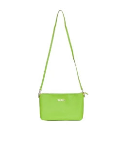 Borsa a tracolla Easy smart in ecopelle a grana con logo sul davanti M