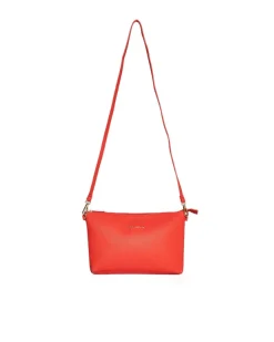 Borsa a tracolla Easy smart in ecopelle a grana con logo sul davanti P