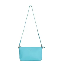 Borsa a tracolla Easy smart in ecopelle a grana con logo sul davanti B