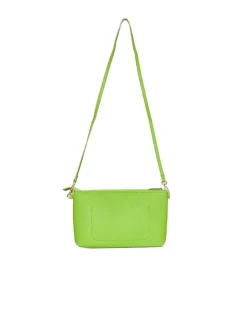 Borsa a tracolla Easy smart in ecopelle a grana con logo sul davanti M