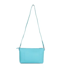 Borsa a tracolla Easy smart in ecopelle a grana con logo sul davanti B