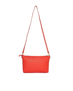 Borsa a tracolla Easy smart in ecopelle a grana con logo sul davanti P