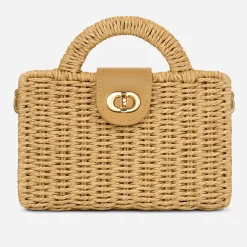 Borsa a tracolla rettangolare con manico curvo