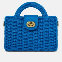 Borsa a tracolla rettangolare con manico curvo