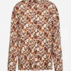 Camicia fantasia CIOCCOLATO
