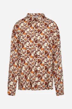 Camicia fantasia CIOCCOLATO