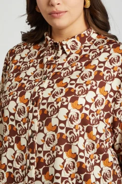 Camicia fantasia CIOCCOLATO