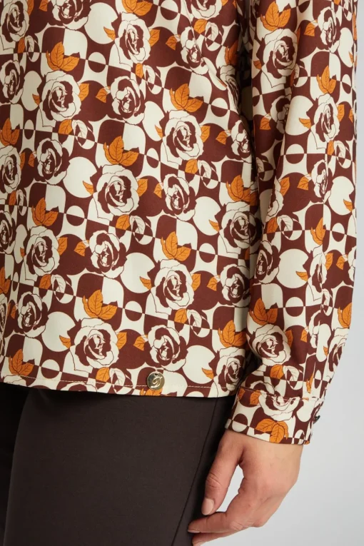 Camicia fantasia CIOCCOLATO