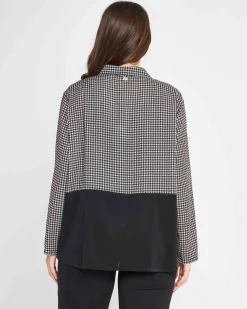 Camicia pied de poul NERO-BIANCO