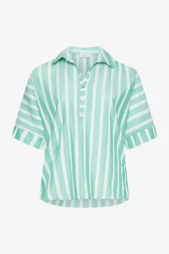 CAMICIA RIGATA VERDE