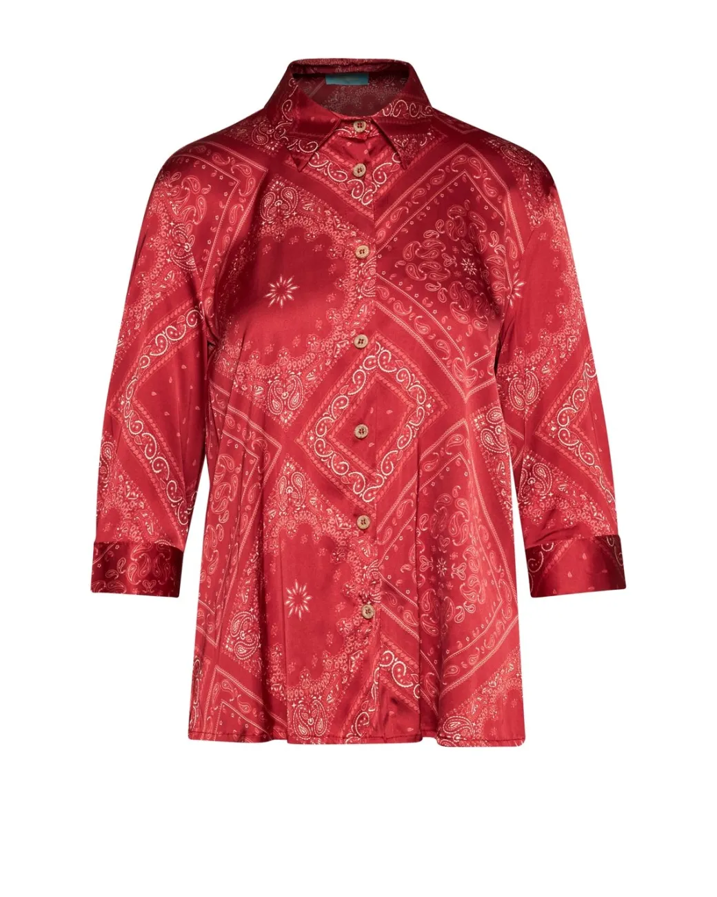 Camicia stampata con manica 7/8 INDIA