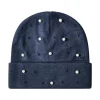 Cappello con perle BLU-NAVY