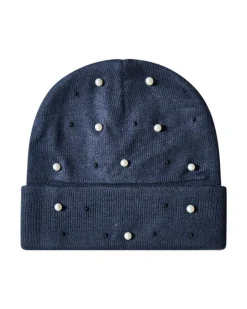 Cappello con perle BLU-NAVY