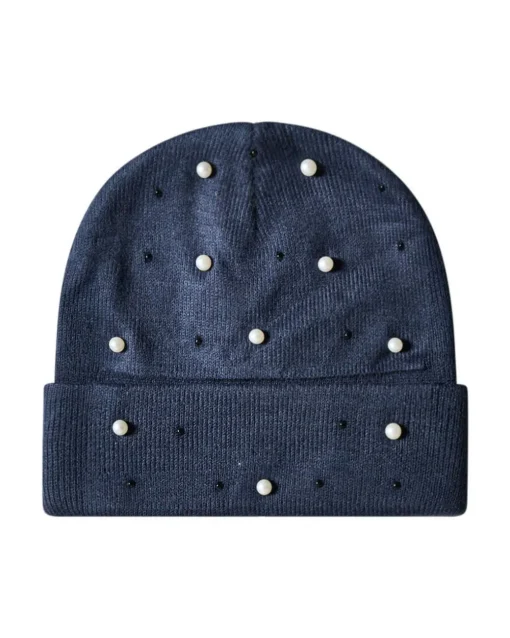 Cappello con perle BLU-NAVY