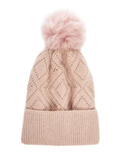Cappello pon pon ROSA