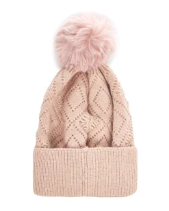 Cappello pon pon ROSA