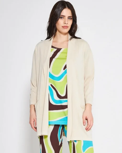 Cardigan basic LIGHT BEIGE
