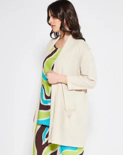 Cardigan basic LIGHT BEIGE