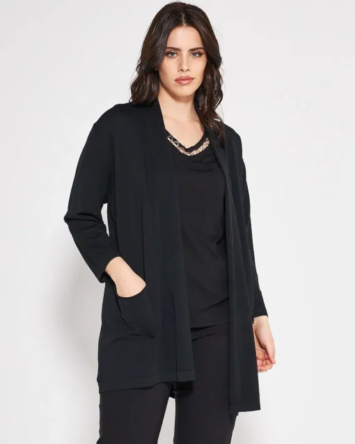 Cardigan basic NERO