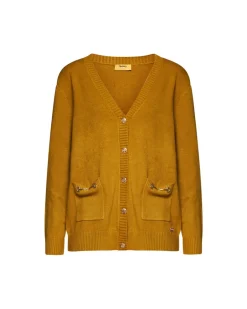 Cardigan con tasche e morsetti accessorio TAPENADE