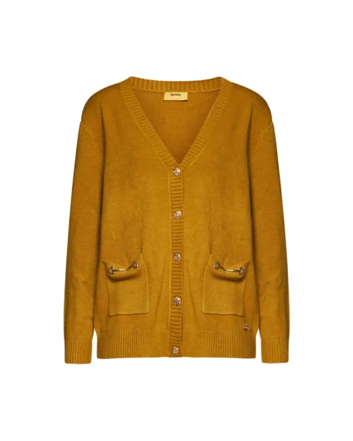 Cardigan con tasche e morsetti accessorio TAPENADE