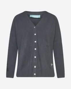 Cardigan dettagli in pizzo PIOMBO
