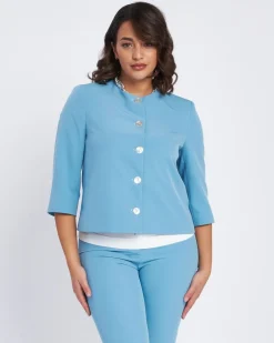 Giacca boxed fit con abbottonatura frontale POLVERE
