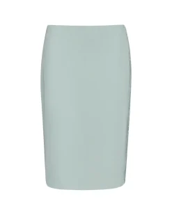 Gonna longuette con pizzo laterale ALOE