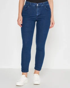 JEANS BASIC CINQUE TASCHE BLU
