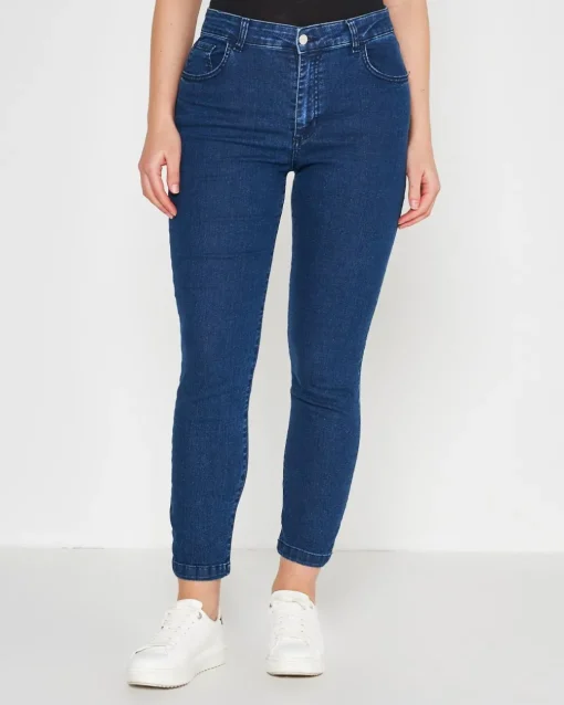 JEANS BASIC CINQUE TASCHE BLU