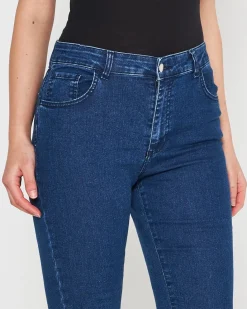 JEANS BASIC CINQUE TASCHE BLU