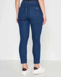JEANS BASIC CINQUE TASCHE BLU