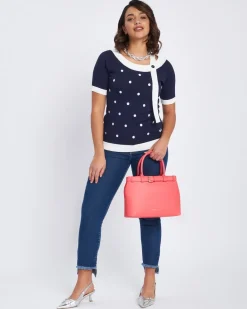 Jeans slim con orlo asimmetrico sfrangiato DENIM