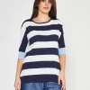 Maglia a righe BLUE NAVY-BIANCO