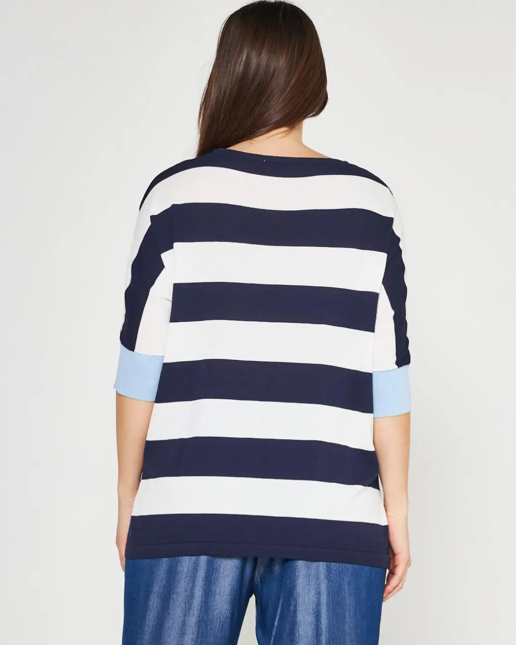 Maglia a righe BLUE NAVY-BIANCO