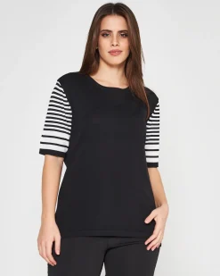 Maglia a righe NERO-BIANCO