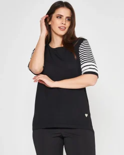 Maglia a righe NERO-BIANCO