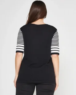 Maglia a righe NERO-BIANCO