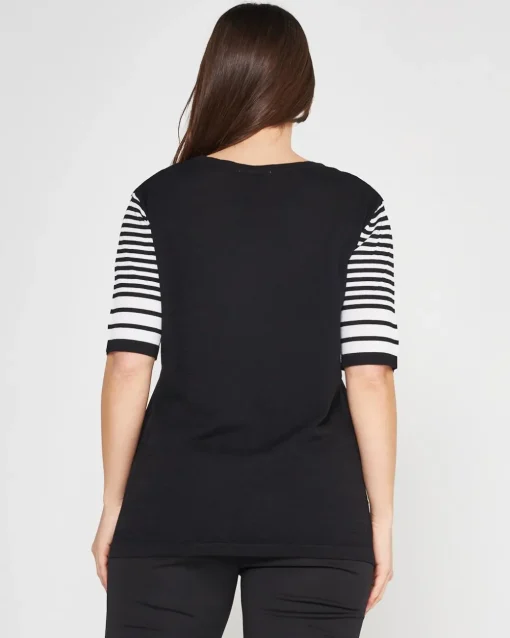 Maglia a righe NERO-BIANCO