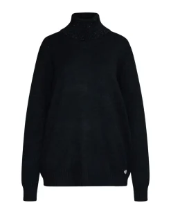 Maglia collo alto staccabile NERO A