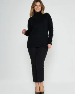 Maglia collo alto staccabile NERO A