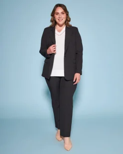 Maglia con manica kimono in filato di misto viscosa con inserto in tul