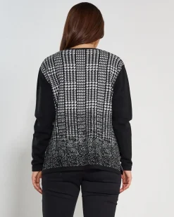 Maglia finto twin set BLACK