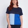 Maglia girocollo con intarsi a 3 colori ROYAL BLUE