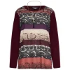Maglia in fantasia pitonata BORDEAUX